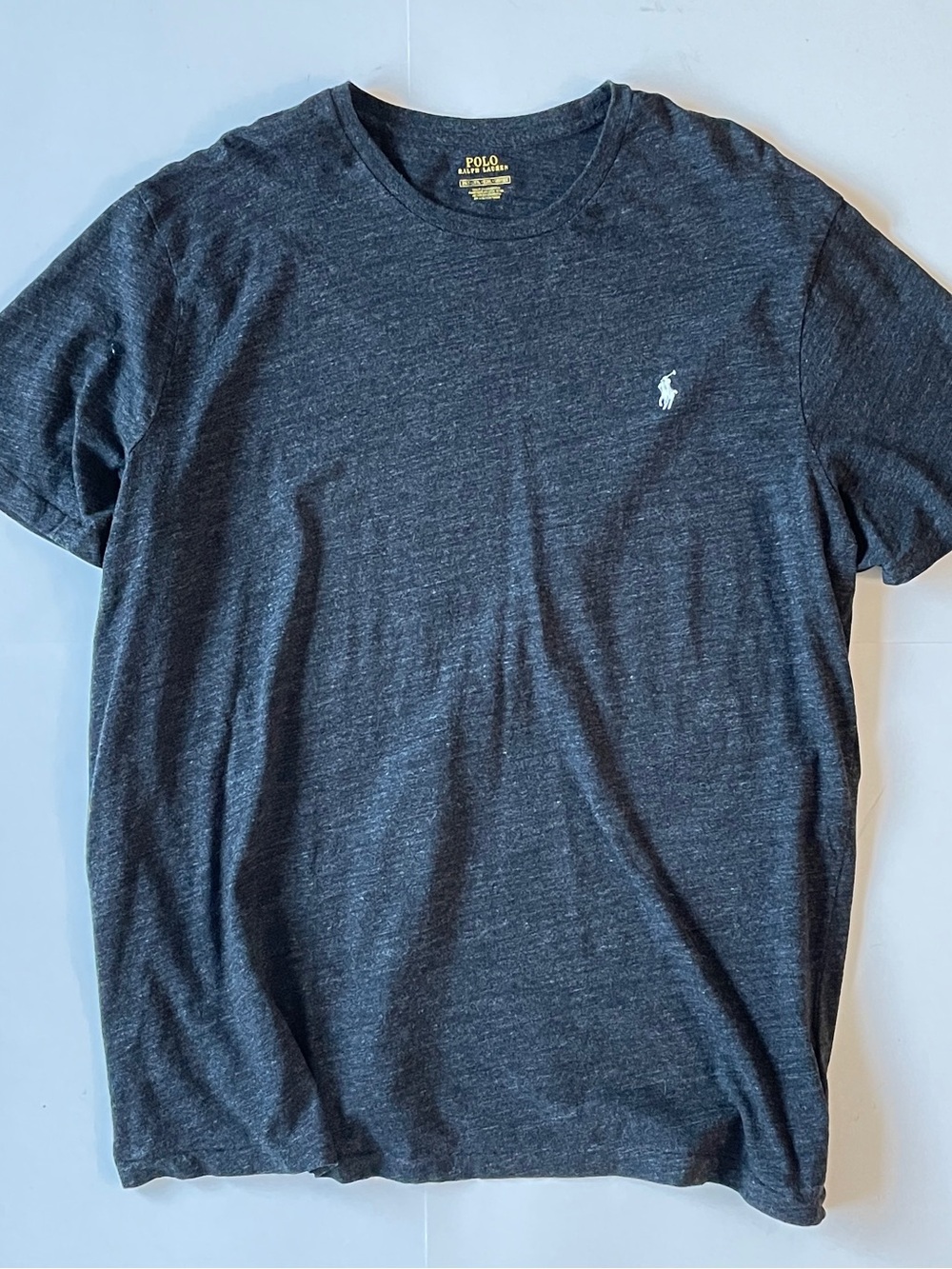 Polo by Ralph Lauren Men's Charcoal Crew Neck Short Sleeve Tee